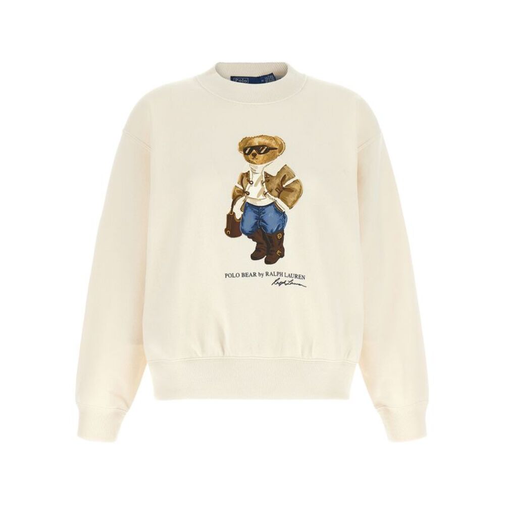 Polo Ralph Lauren White Cotton Women's Sweatshirt